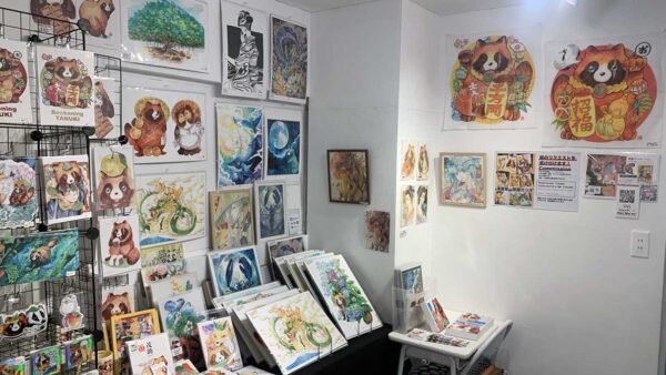 葛屋カツキ「タヌキの新年会」