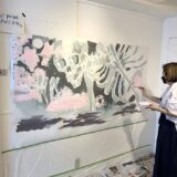 葛屋カツキ「お花見ライブペイント」